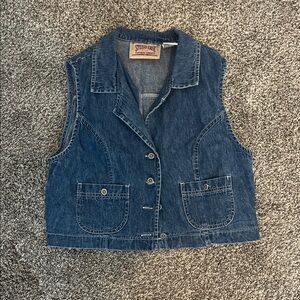 Women's Blue Denim Vest